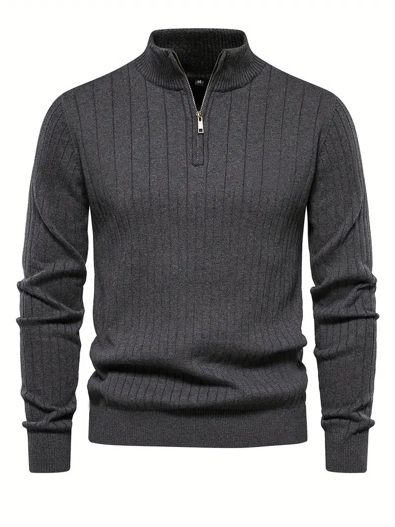 Henry™ | Sweater voor Heren met Halve Rits