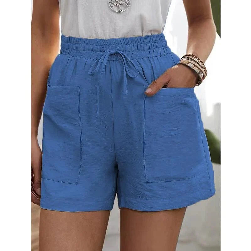 DELPHINE™ | HOGE TAILLE SHORT MET ELASTIEK