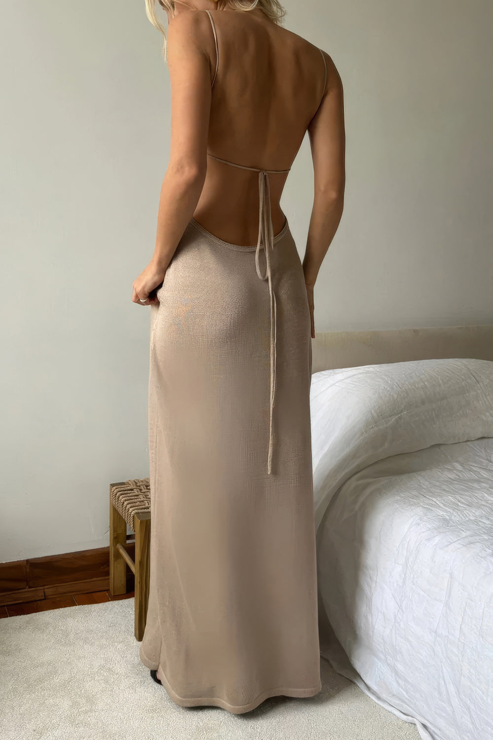 Sleeveless Backless Maxi Dress