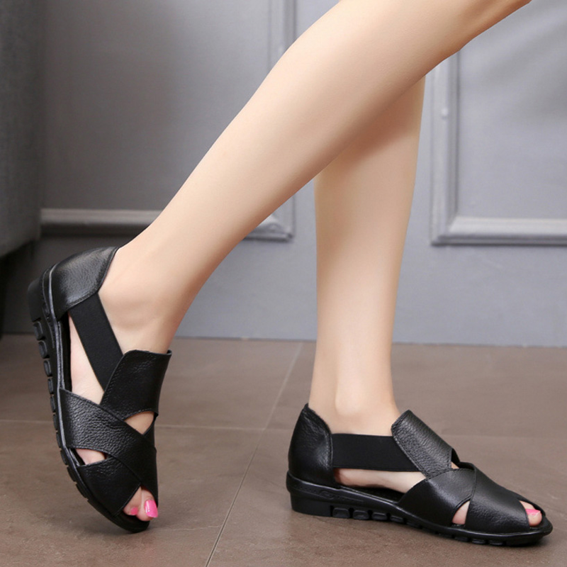 Elegante leren sandalen - Payne