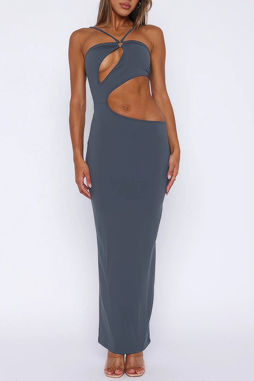 Bodycon Cut-Outs Maxi Dress