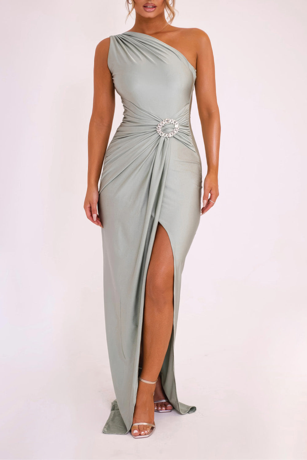 Elegant Asymmetrical Maxi Dress