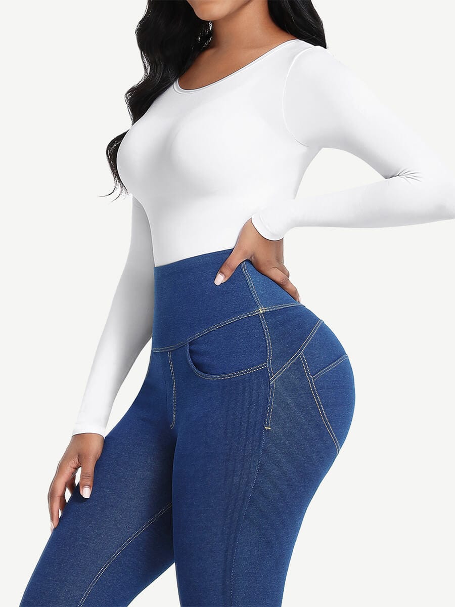 Sculpt™ | Correcting Seamless Bodysuit with Long Sleeves