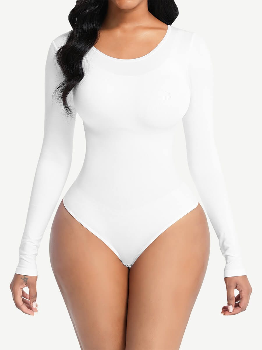 Sculpt™ | Correcting Seamless Bodysuit with Long Sleeves