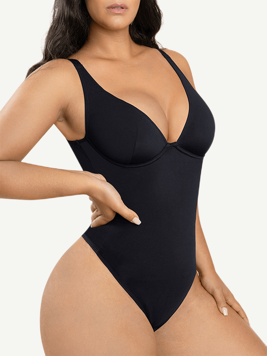 Sculpt™ | Correcting V-Neck Thong Body with Tummy Control