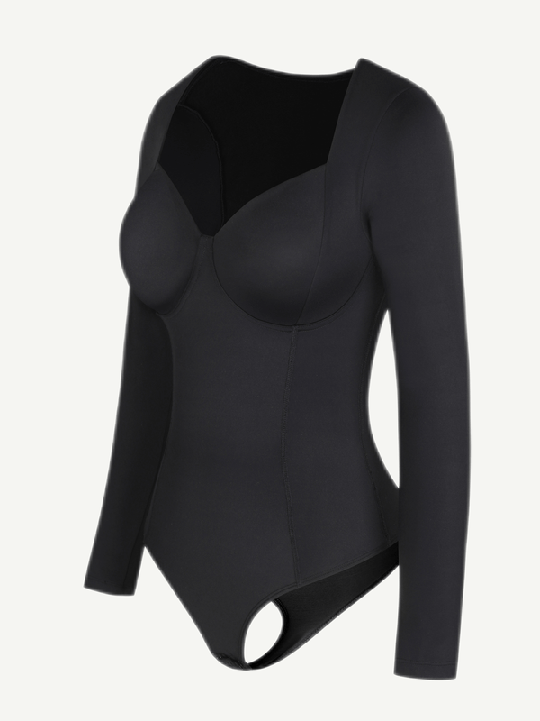 Sculpt™ | Correcting Classic Body with Square Neck and Long Sleeves