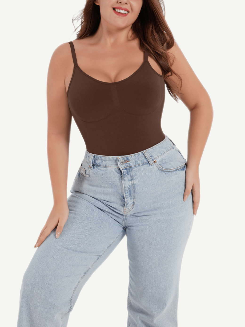 SCULPT™ | CORRIGERENDE NAADLOZE BODYSUIT MET OPEN RUG EN STRING