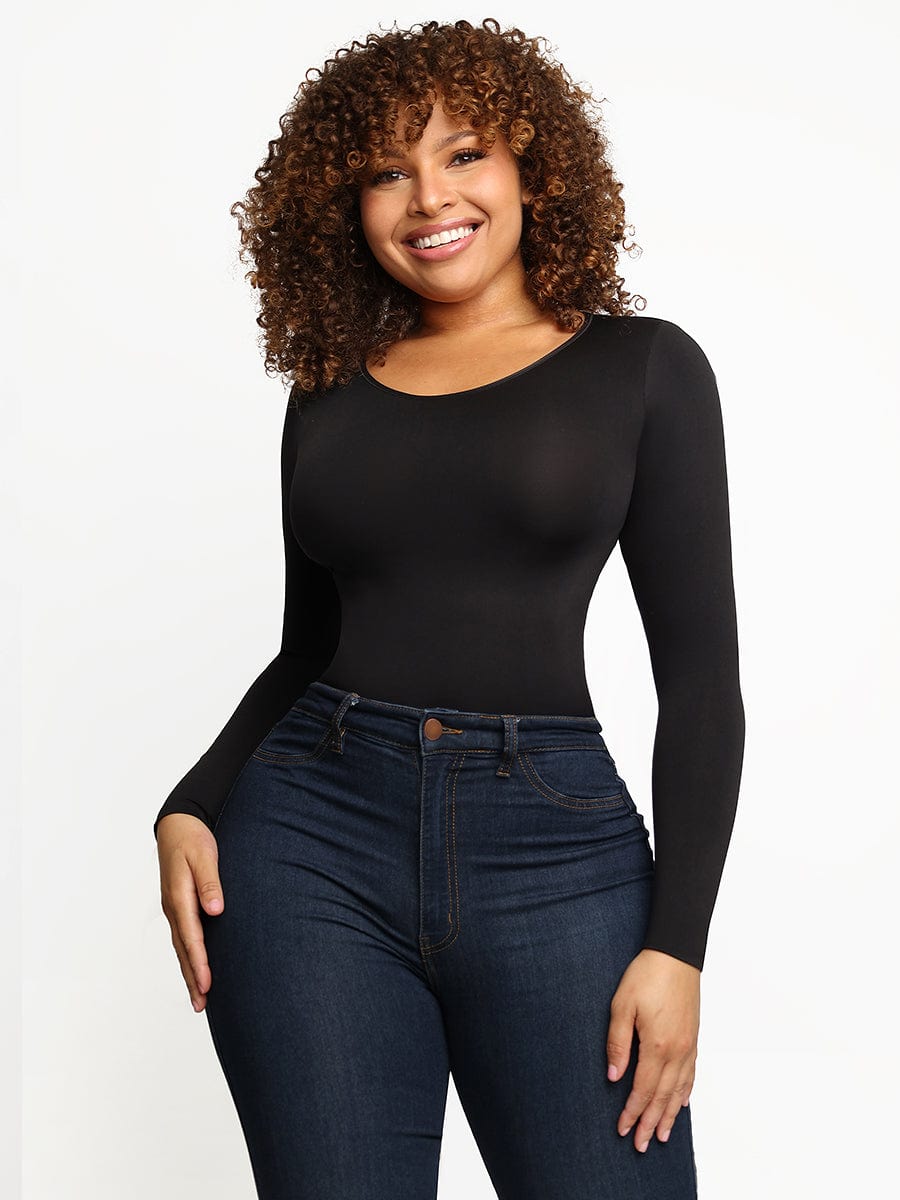 Sculpt™ | Correcting Seamless Bodysuit with Long Sleeves