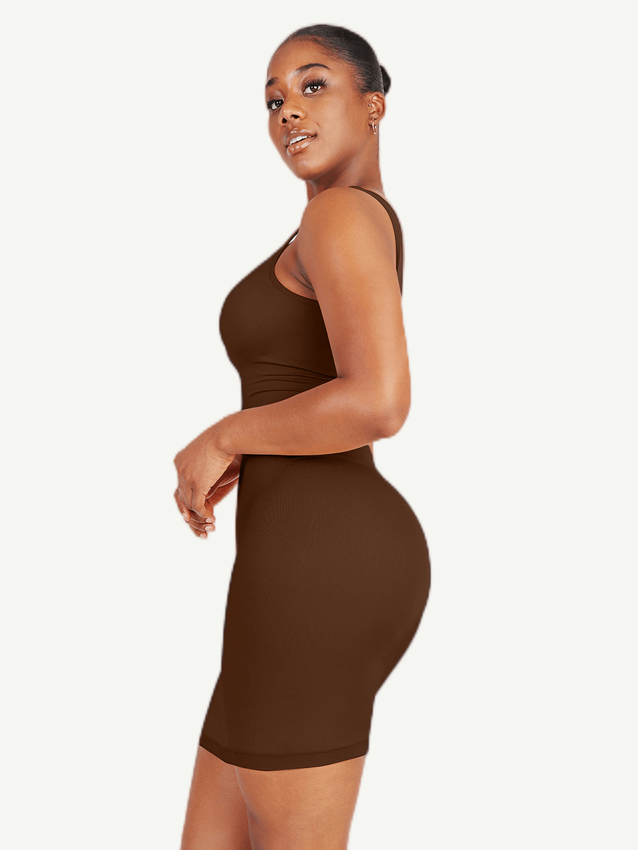 Sculpt™ | Shaper Mini Dress with Square Neckline