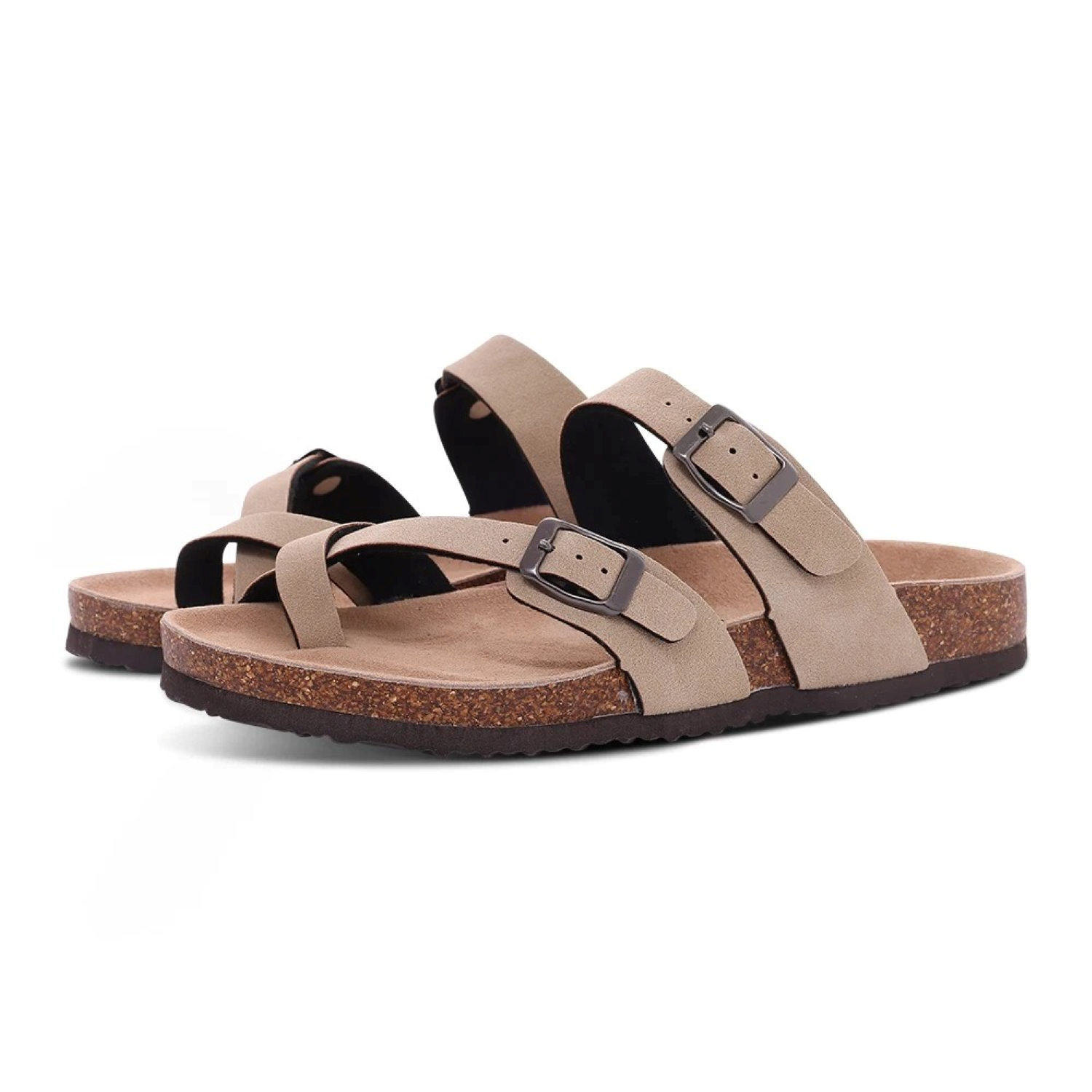 Sandalen met kurken hak - Chanda