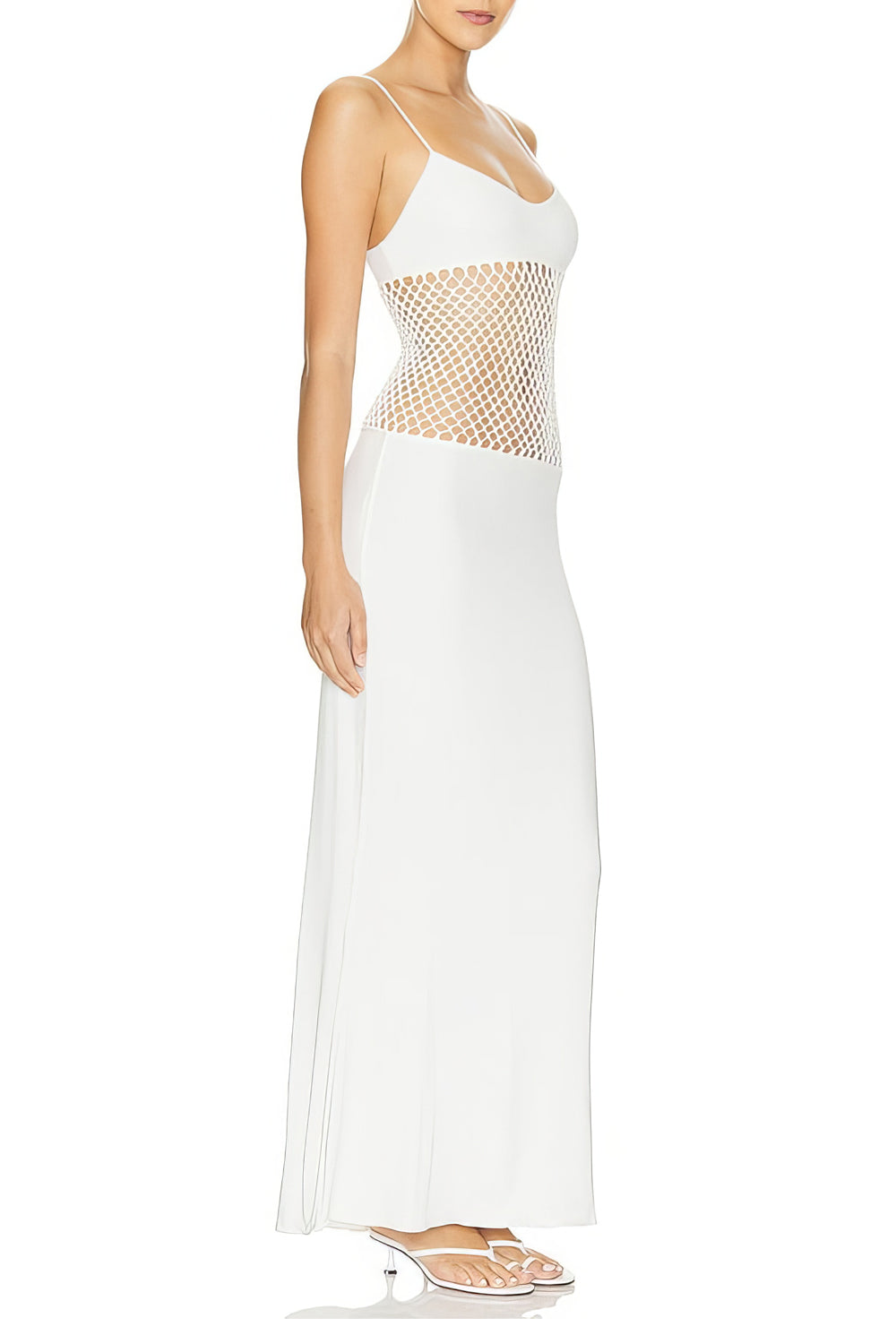 Sleeveless Waist Cut-Out Maxi Dress