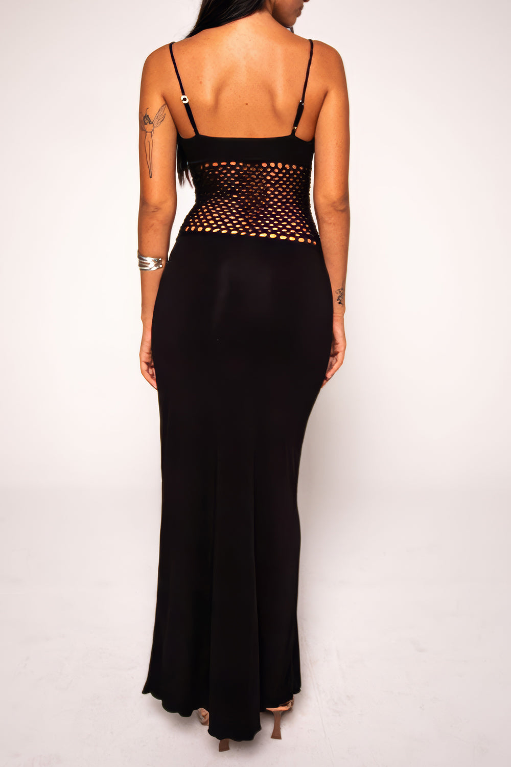 Sleeveless Waist Cut-Out Maxi Dress