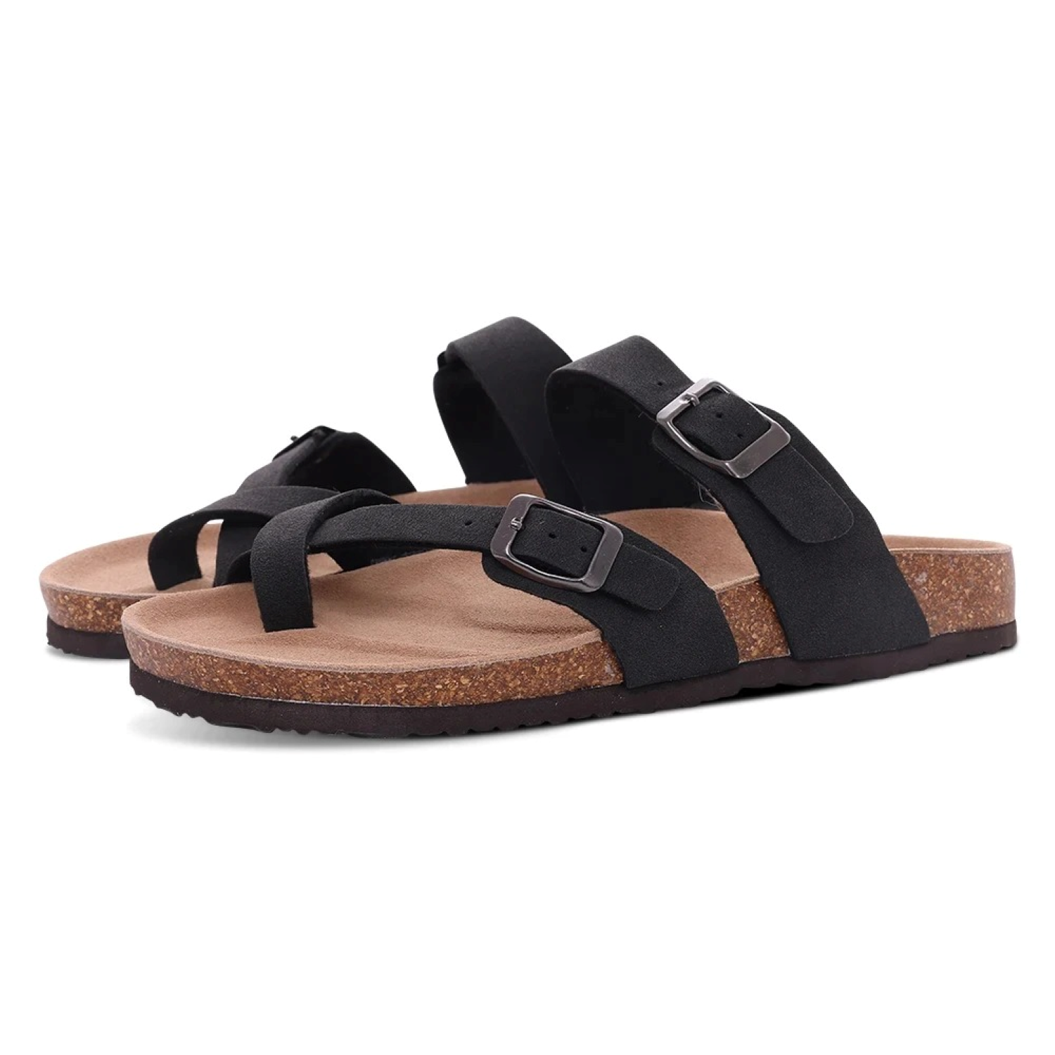 Sandalen met kurken hak - Chanda