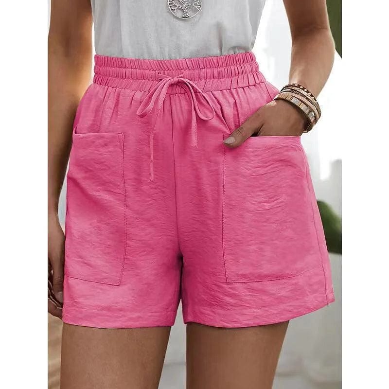 DELPHINE™ | HOGE TAILLE SHORT MET ELASTIEK