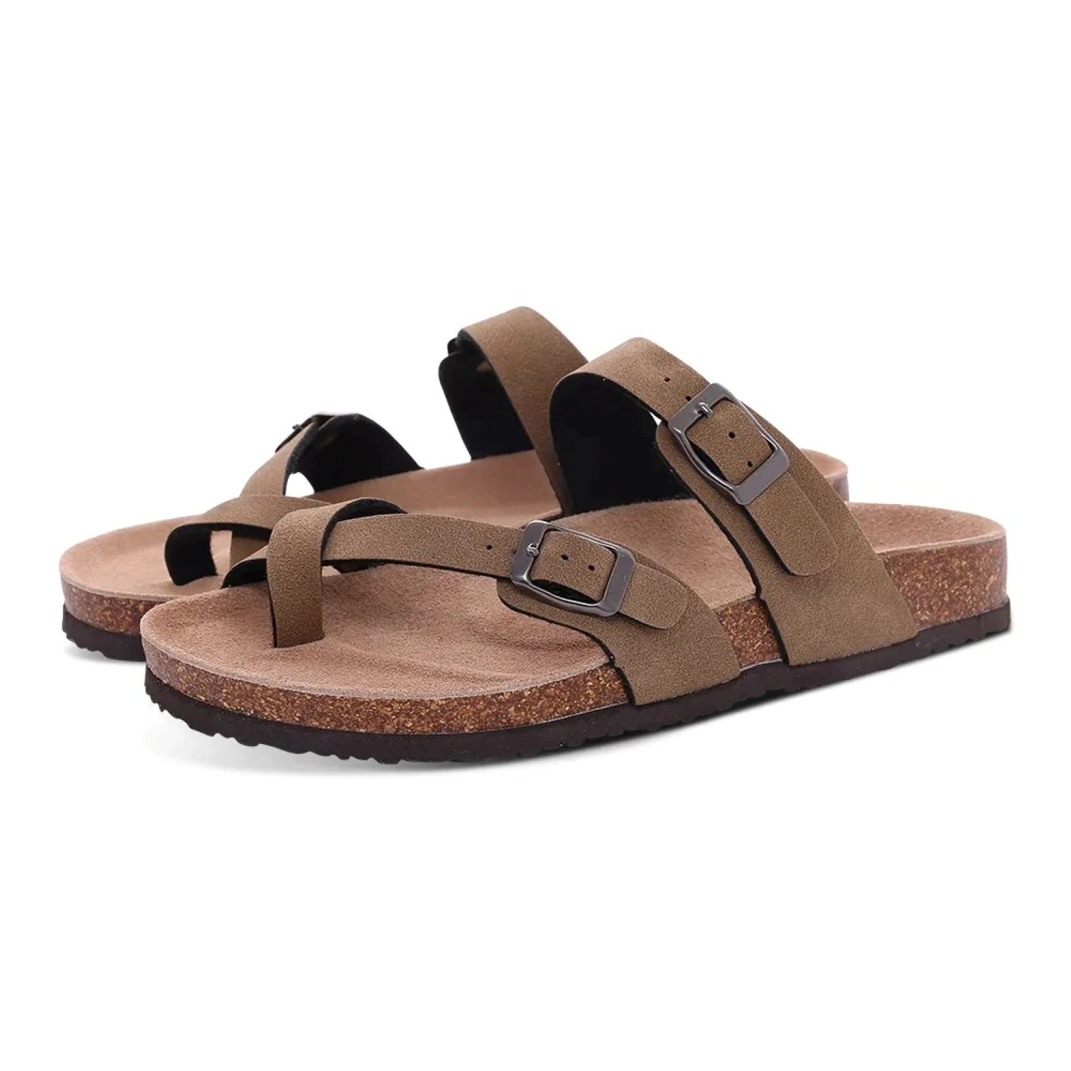 Sandalen met kurken hak - Chanda