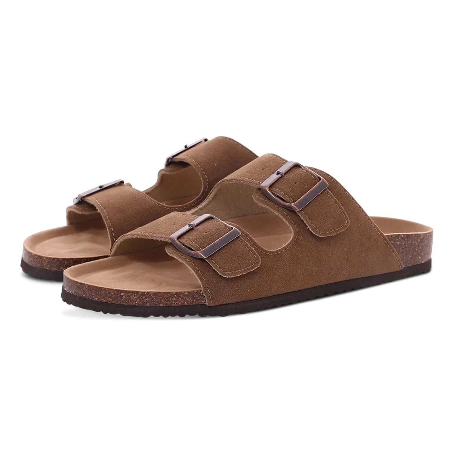 Sandalen met kurken hak - Chanda