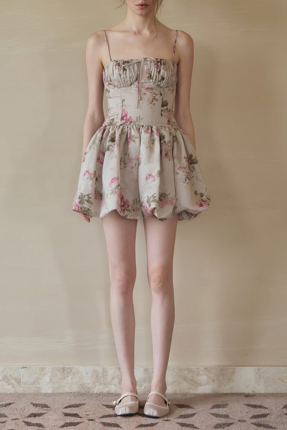 Floral Corset Style Mini Dress