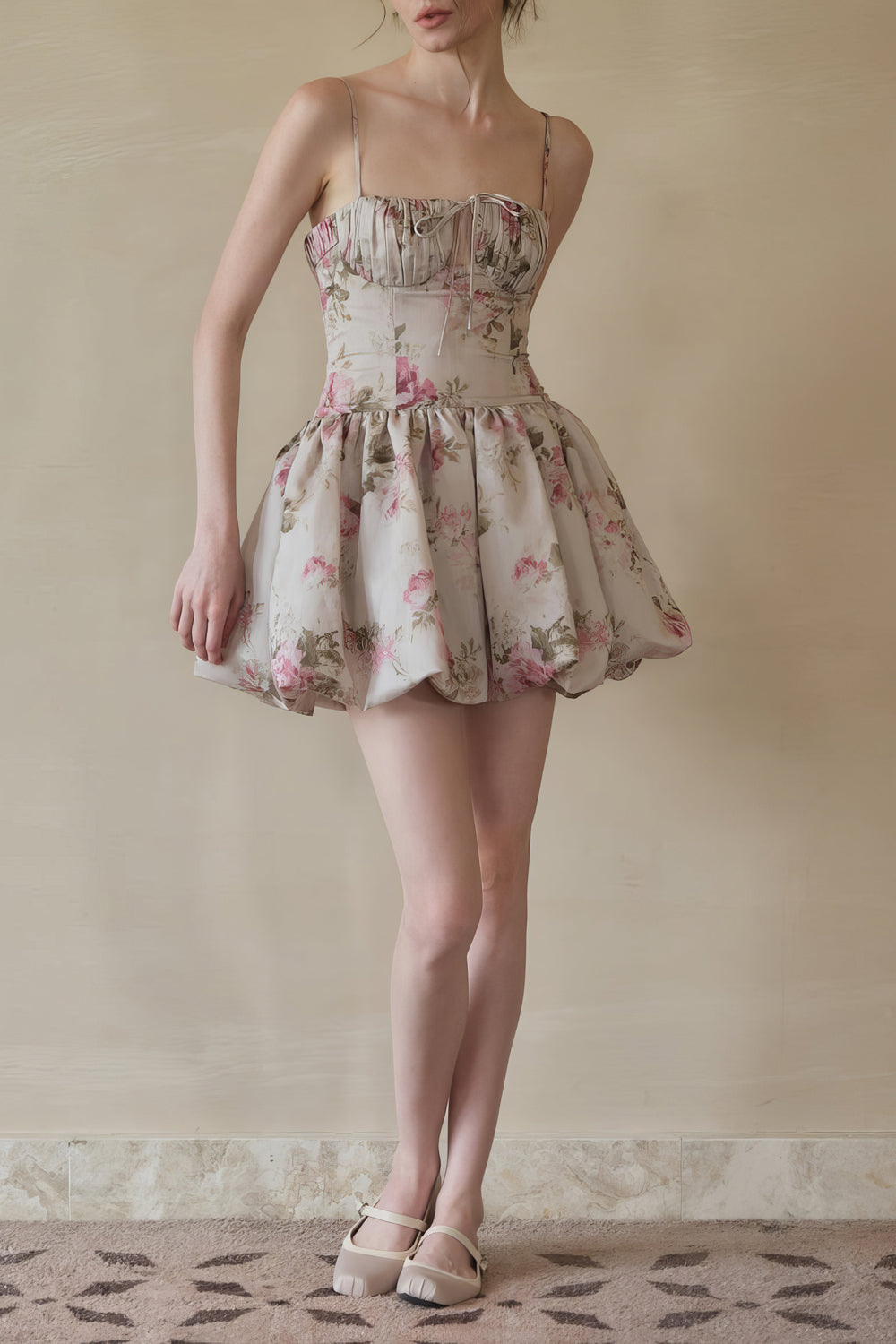 Floral Corset Style Mini Dress