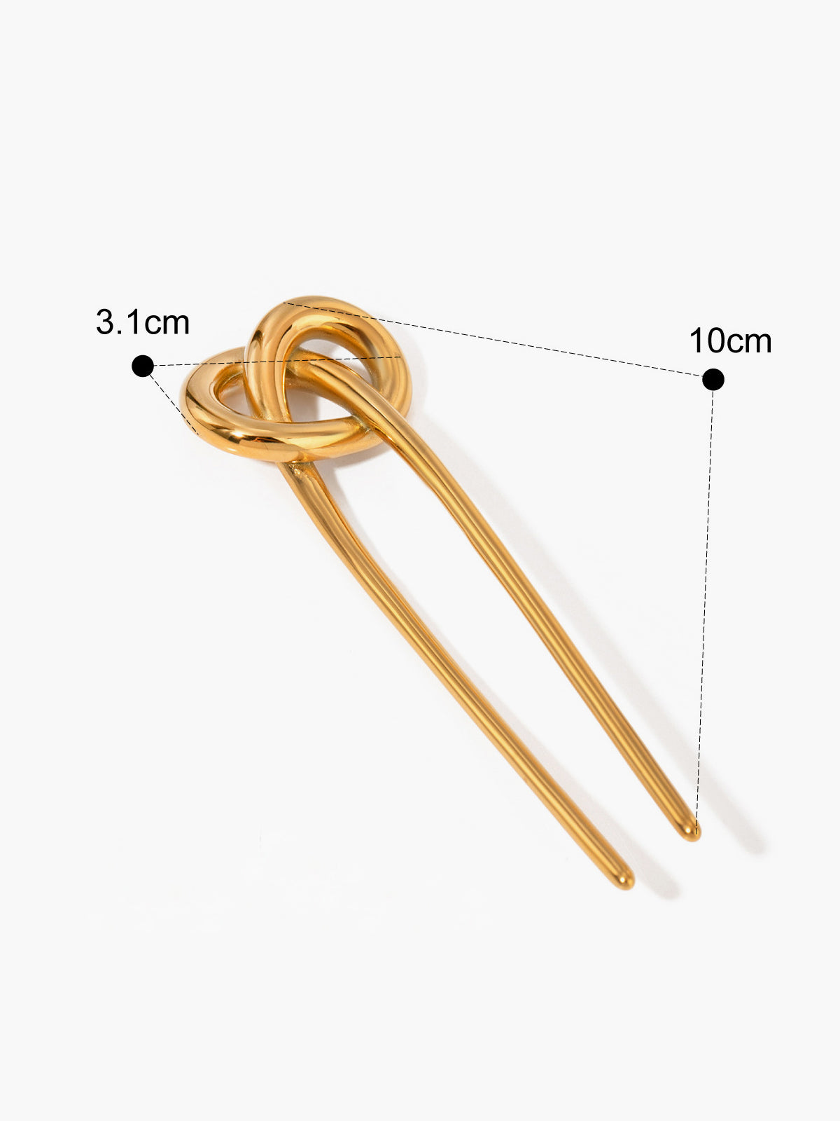 Stainless Knotted Hairpin