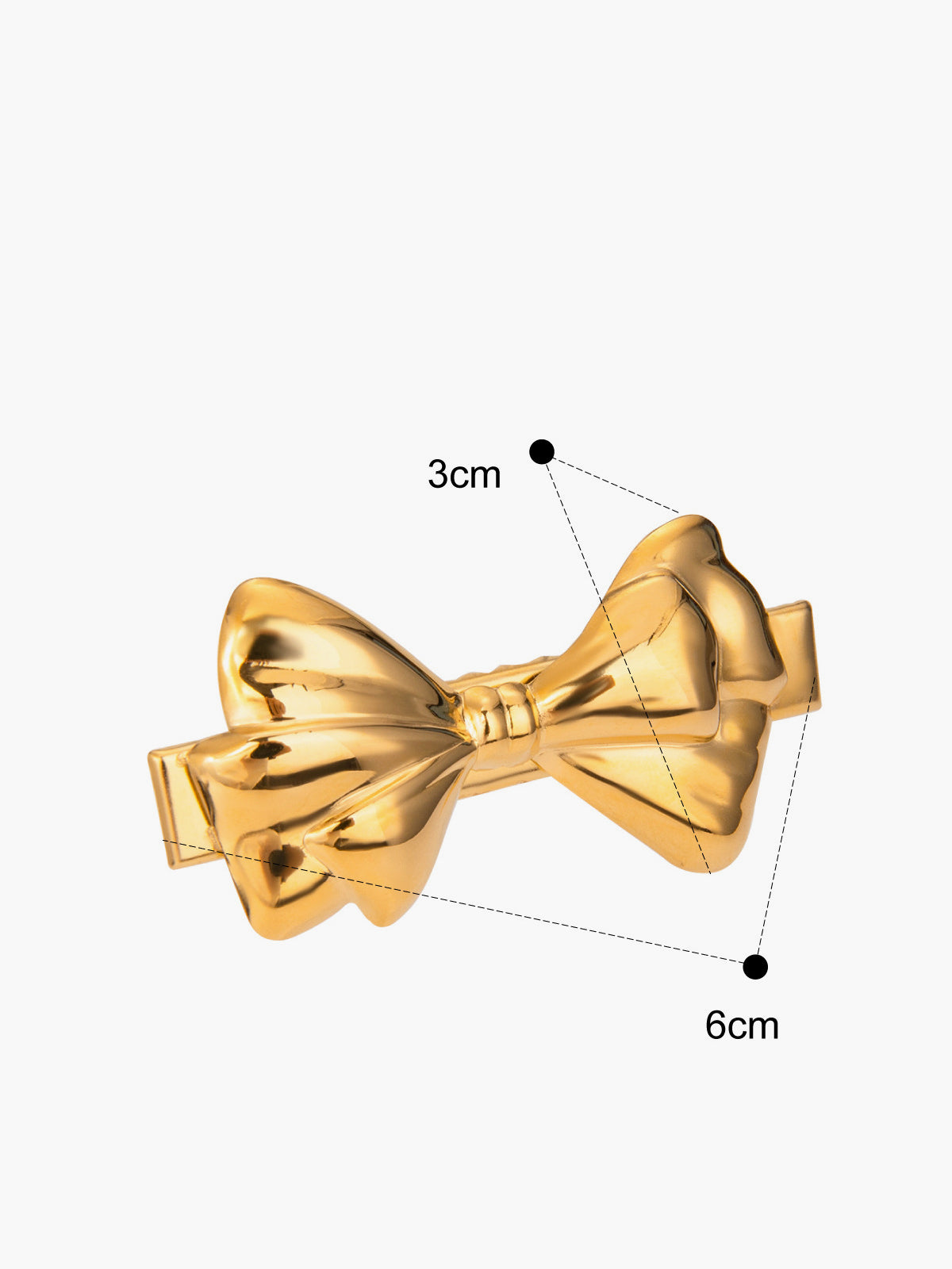 Golden Bow Hair Accessory