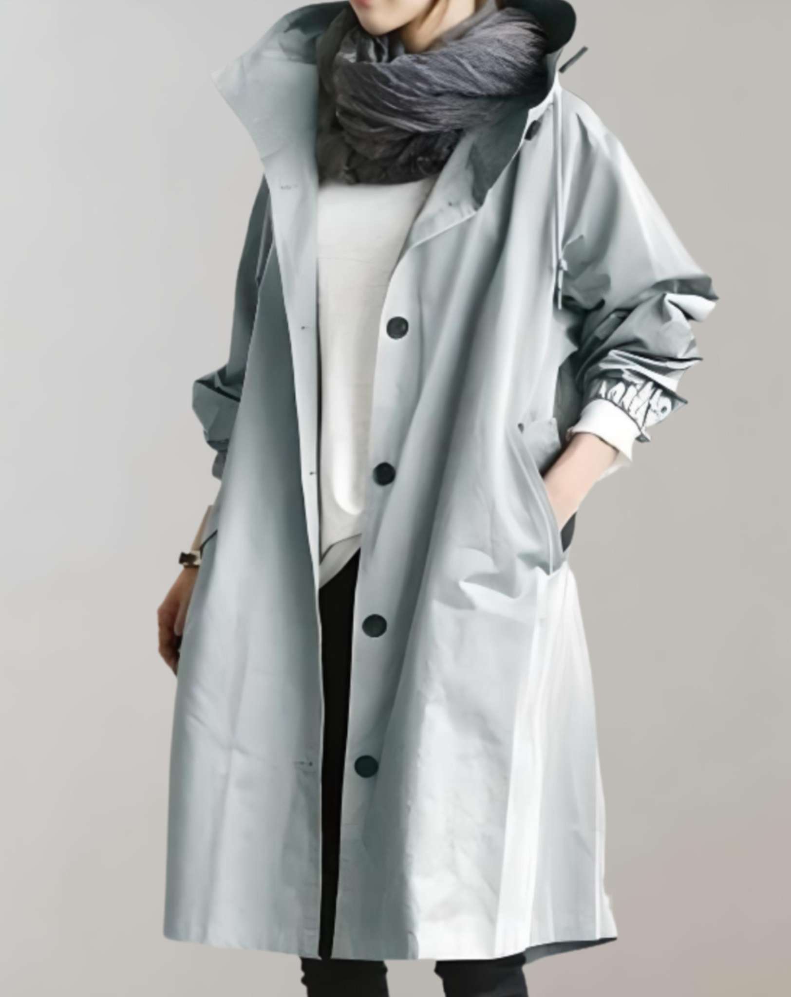 Darce™ | Waterdichte en warme trenchcoat met capuchon