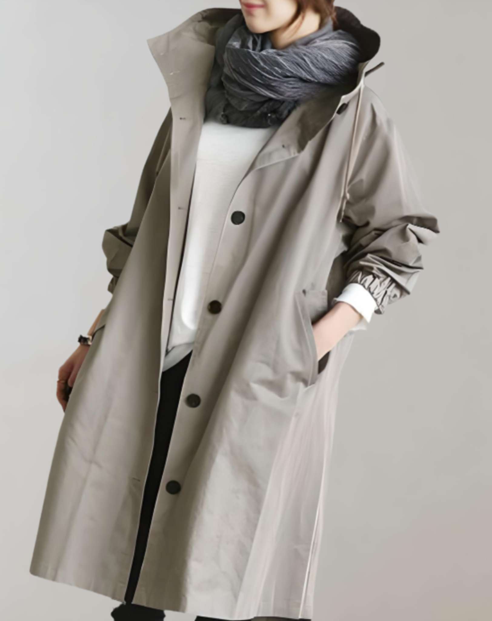 Darce™ | Waterdichte en warme trenchcoat met capuchon