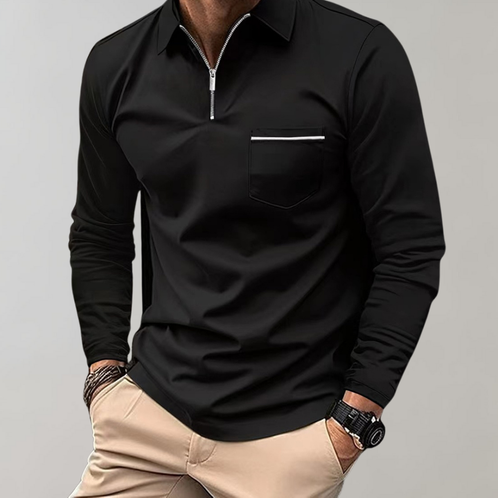 Poloshirt met lange mouwen