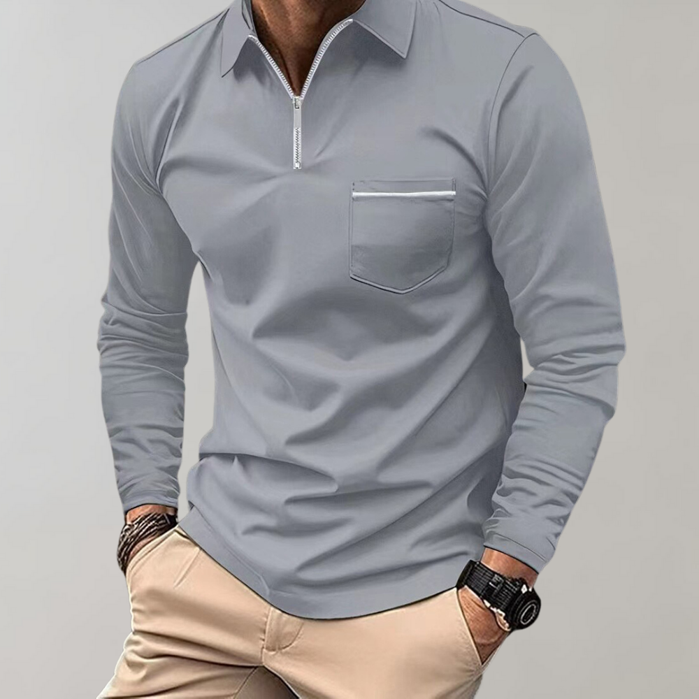 Poloshirt met lange mouwen