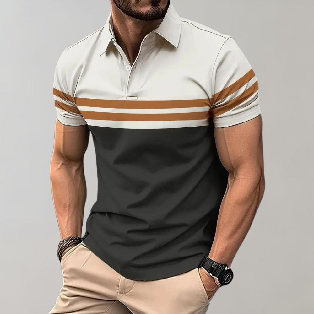 Casual gestreept poloshirt voor mannen