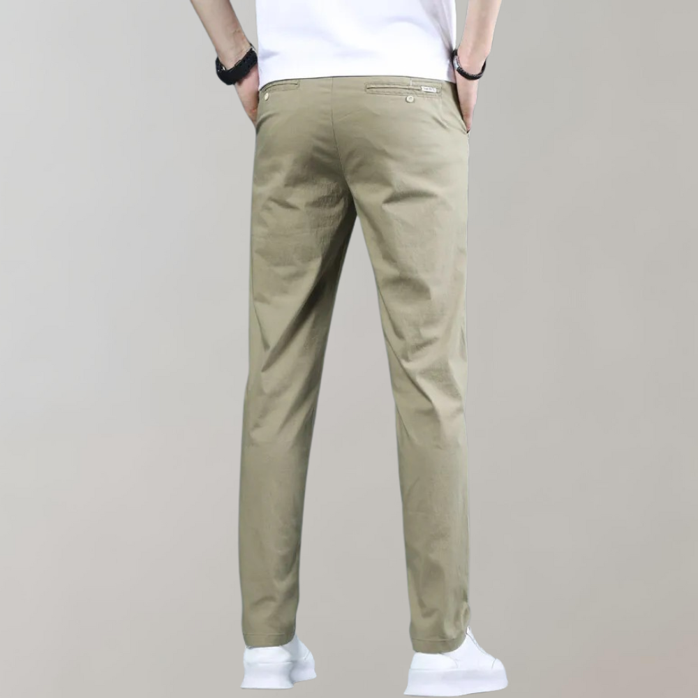 Stretch taille chino broek