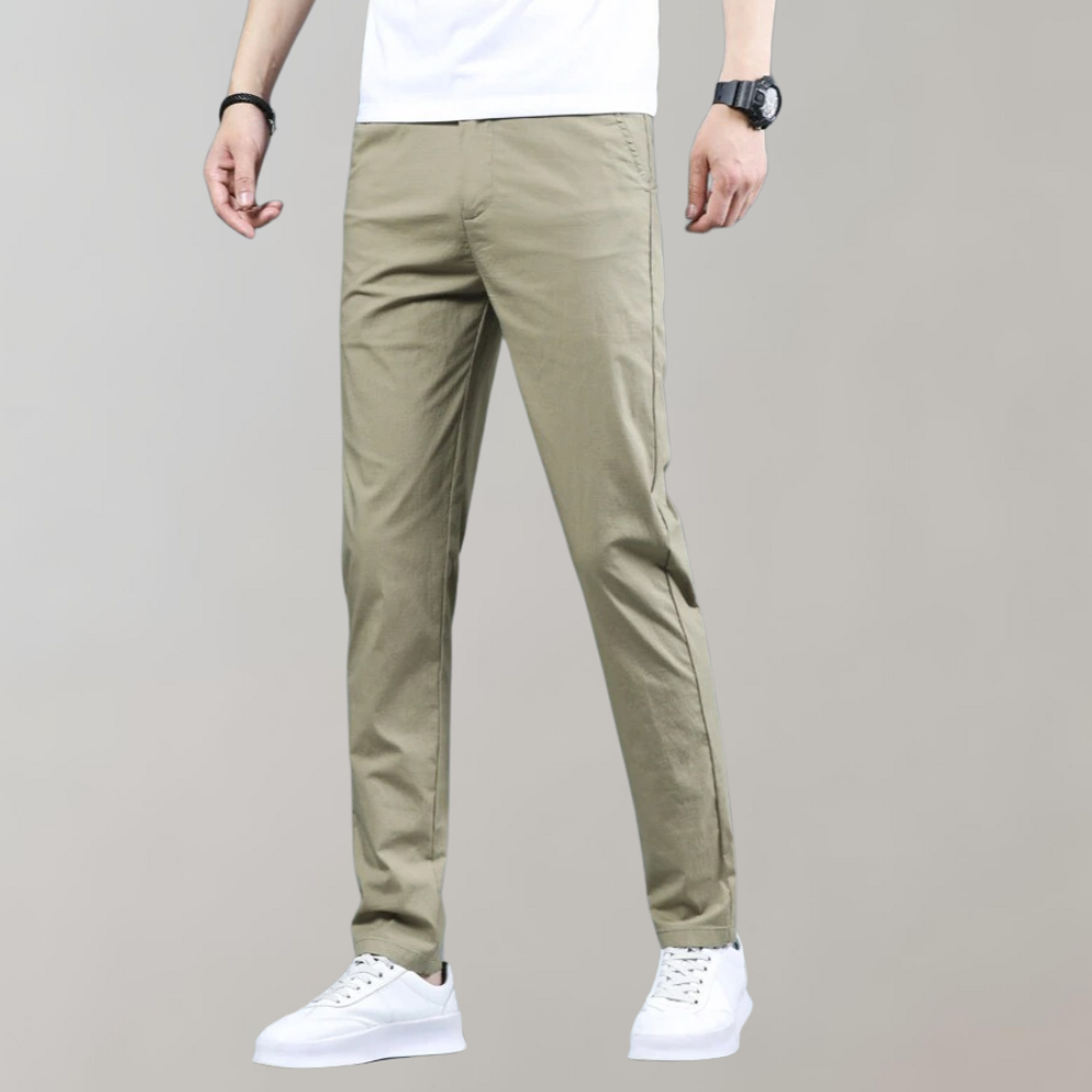 Stretch taille chino broek