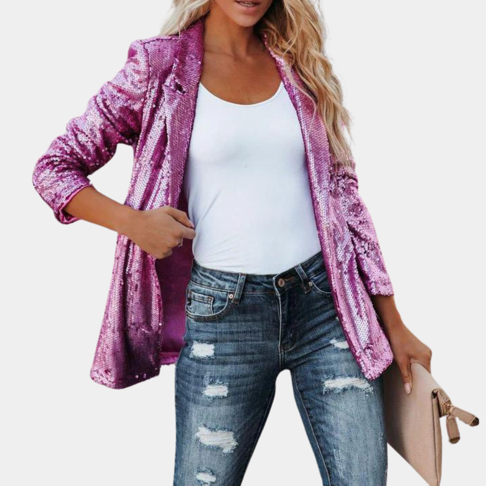 MELANIE | Stijlvolle glitterblazer voor dames