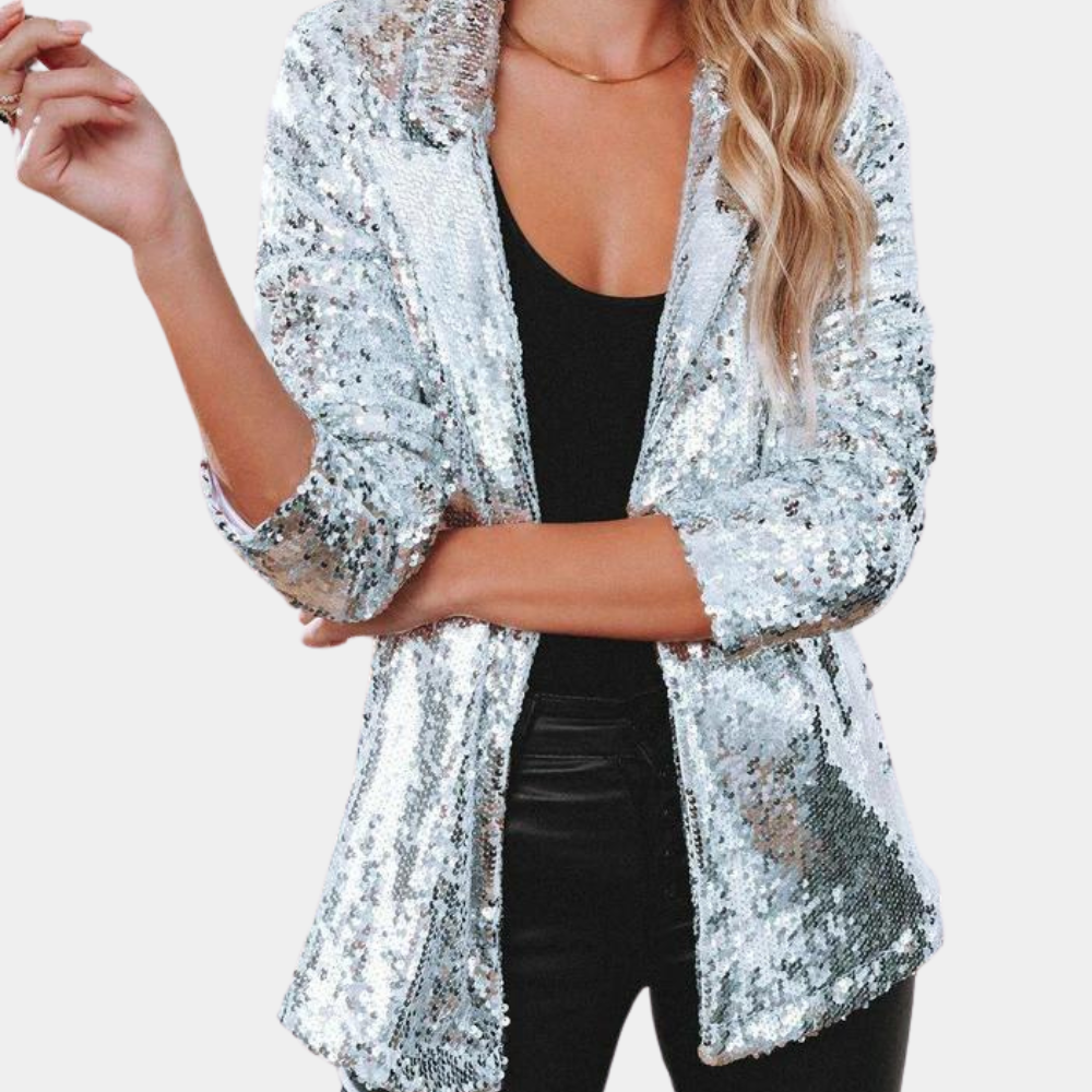 MELANIE | Stijlvolle glitterblazer voor dames