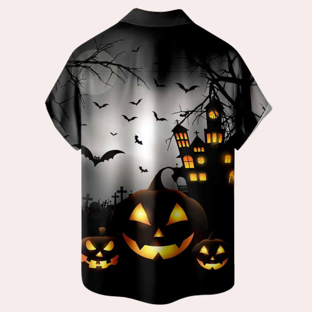 Matyi - Stijlvol herenshirt met Halloweenprint