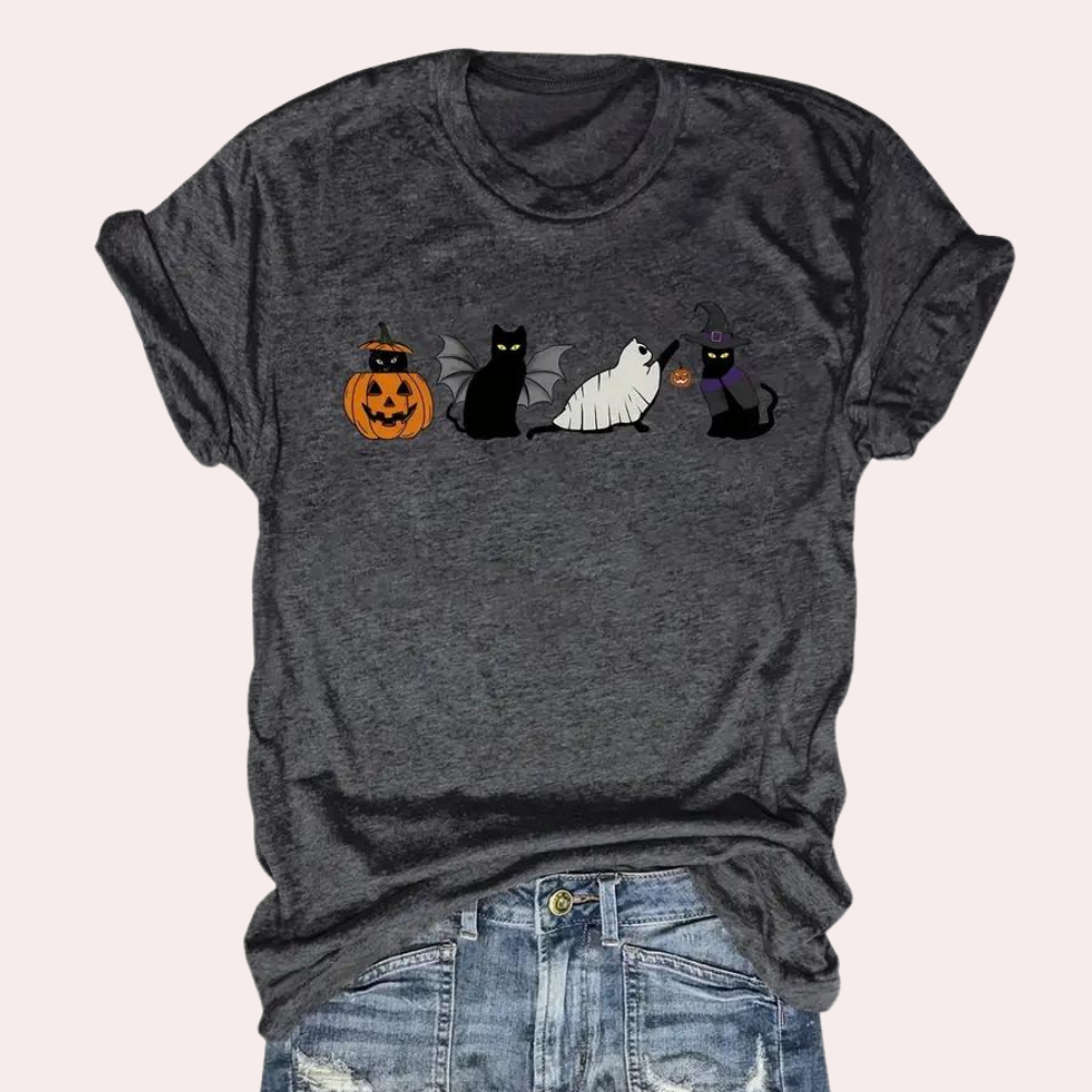 Kati - Feestelijk Halloween T-shirt voor dames