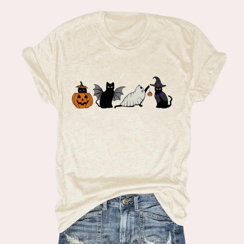 Kati - Feestelijk Halloween T-shirt voor dames