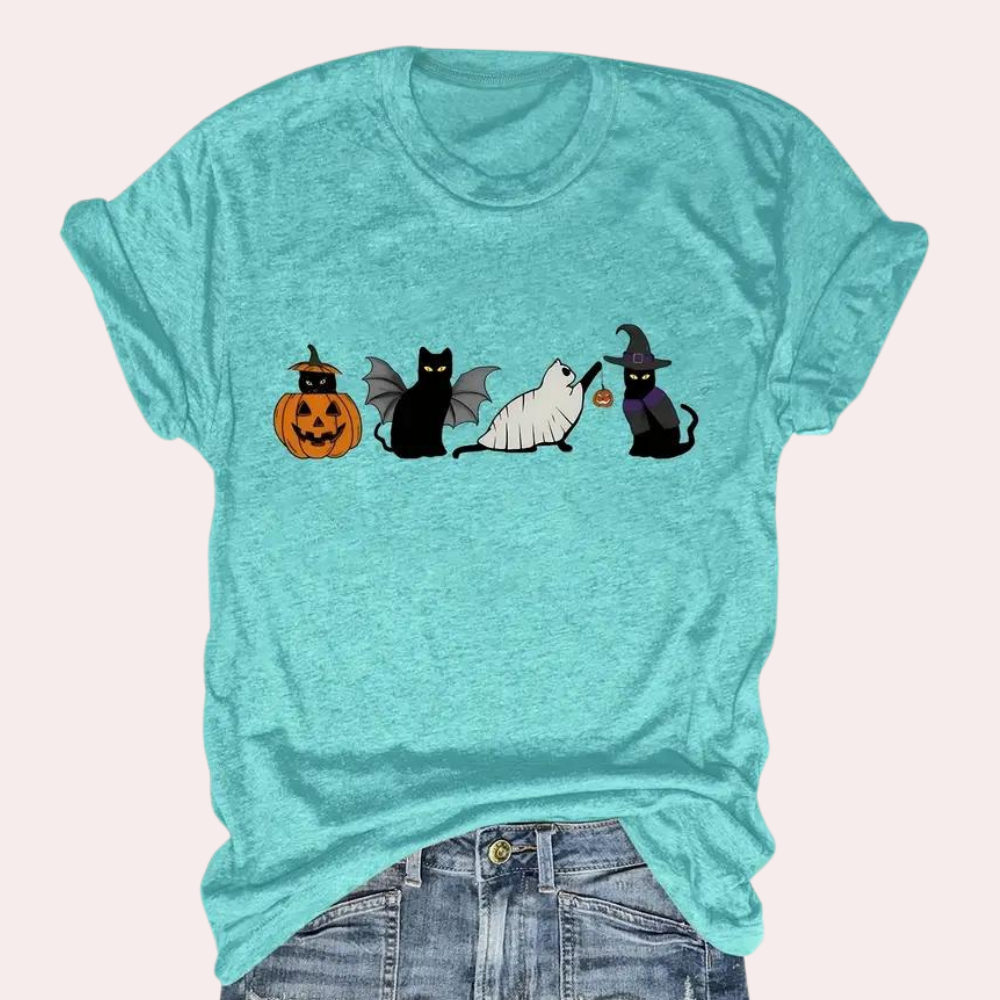 Kati - Feestelijk Halloween T-shirt voor dames