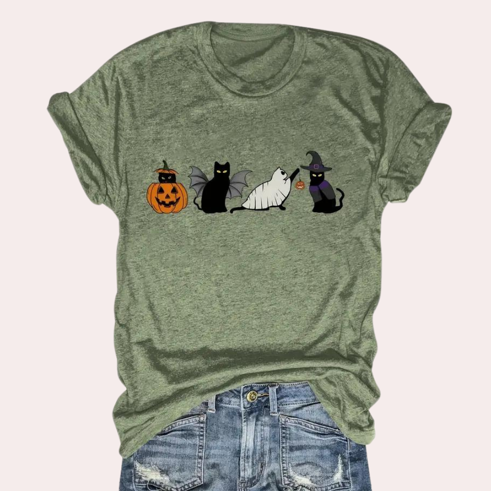 Kati - Feestelijk Halloween T-shirt voor dames