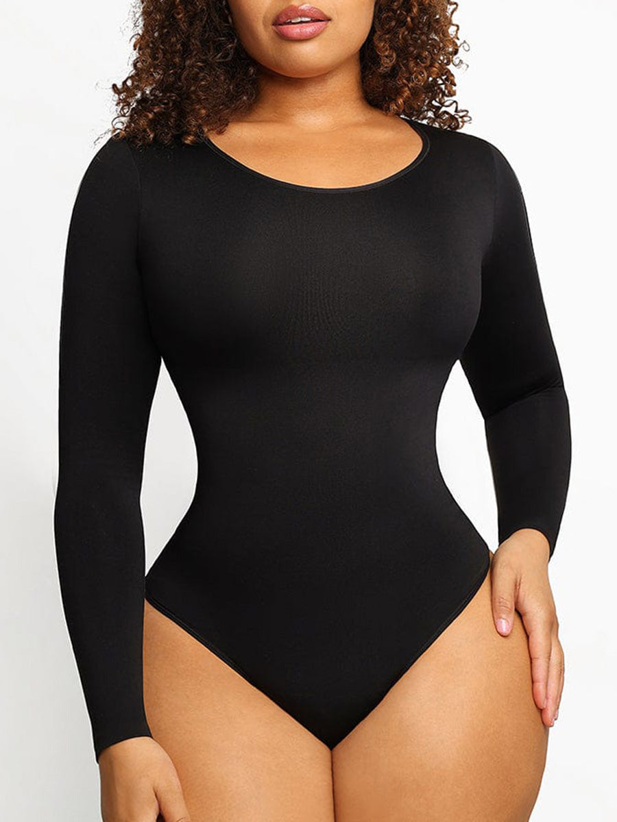 Sculpt™ | Correcting Seamless Bodysuit with Long Sleeves