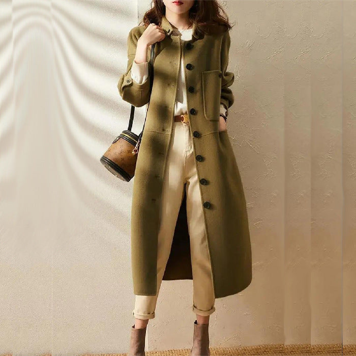 Emilia™ | Lange Kasjmier Trenchcoat