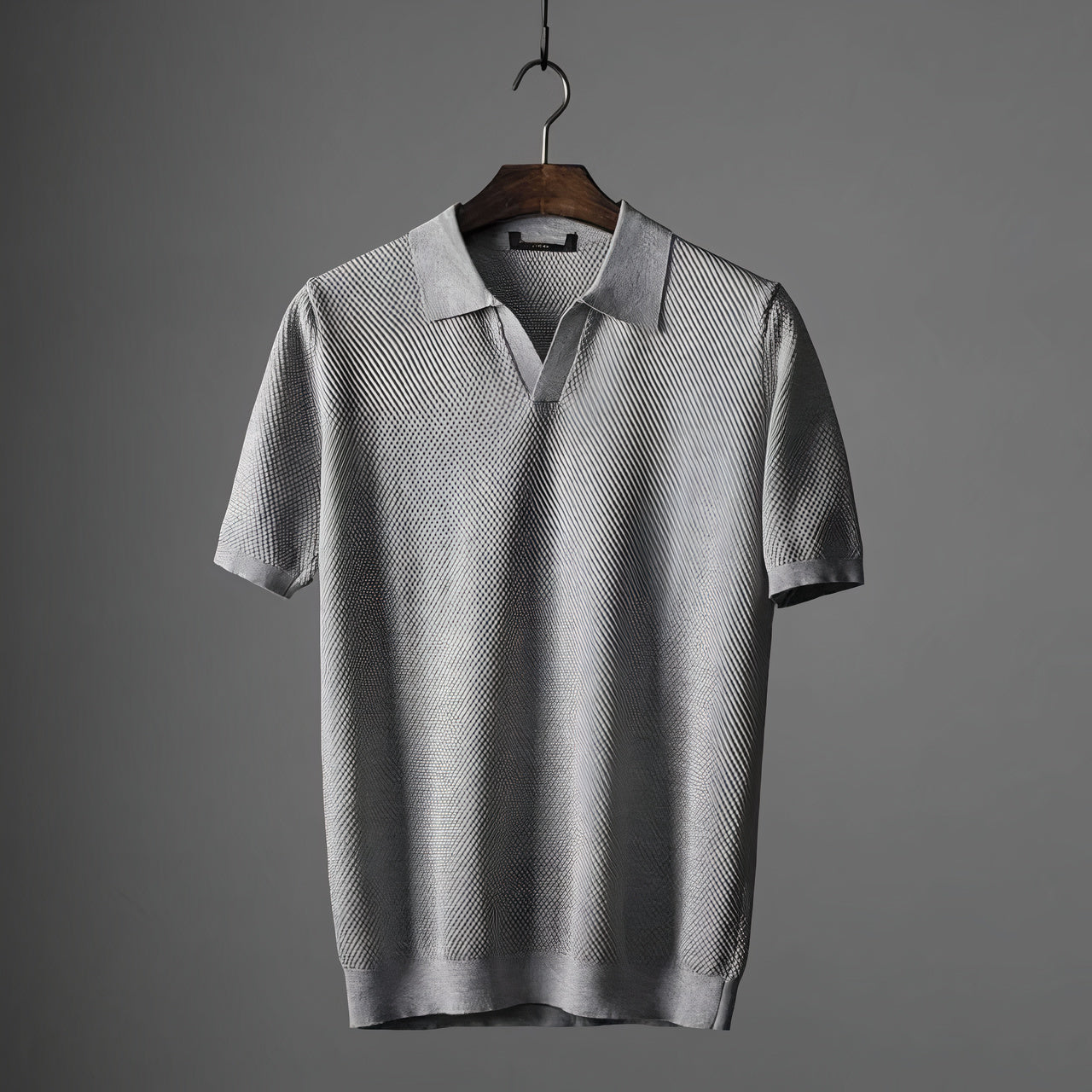 V-gebreid poloshirt - Stefan