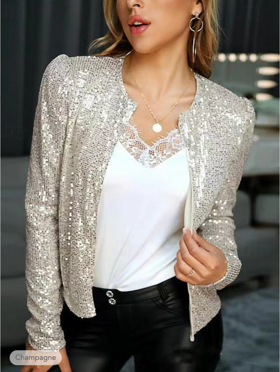 Alda - Unieke Glitter Blazer