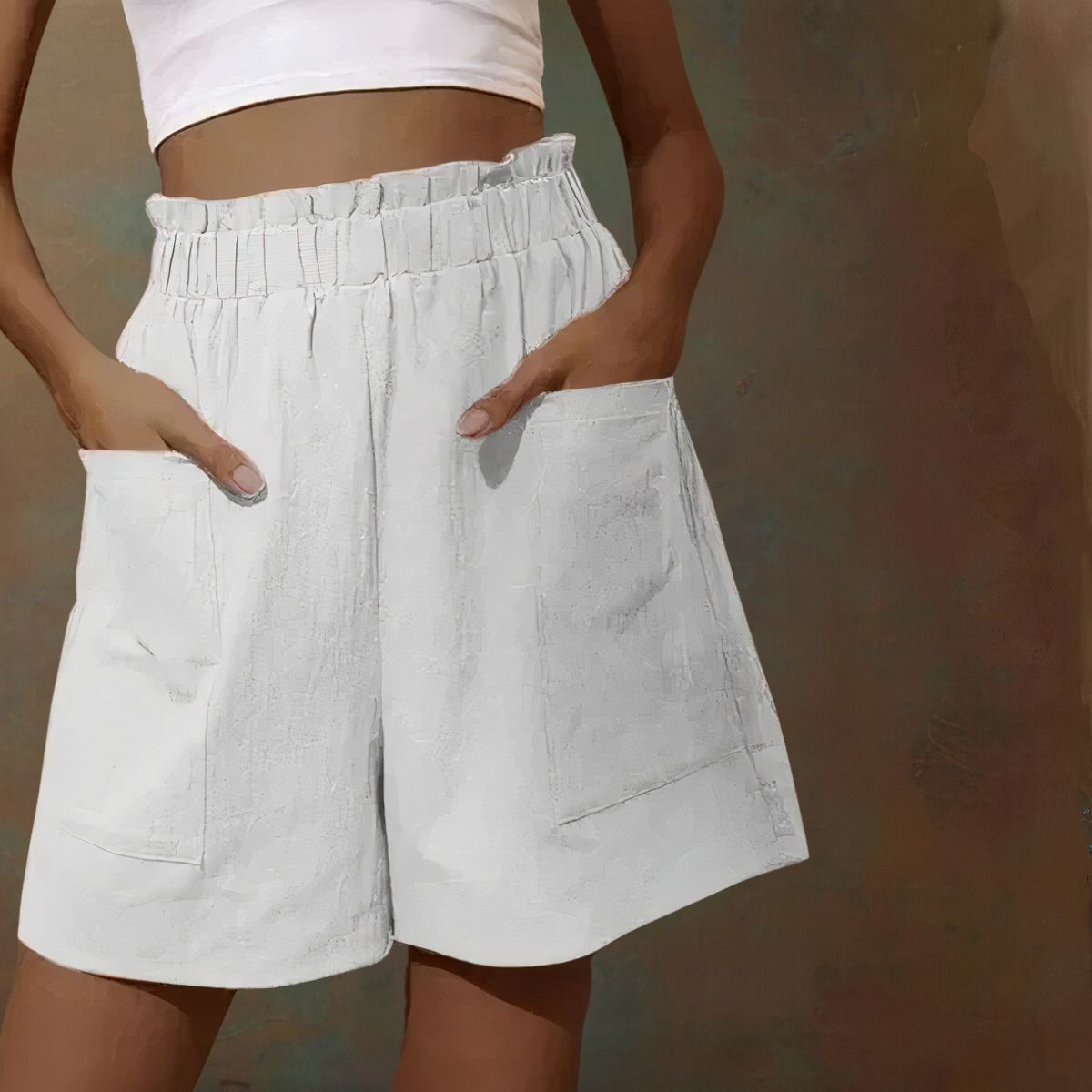 Zomershort met hoge taille - Thale