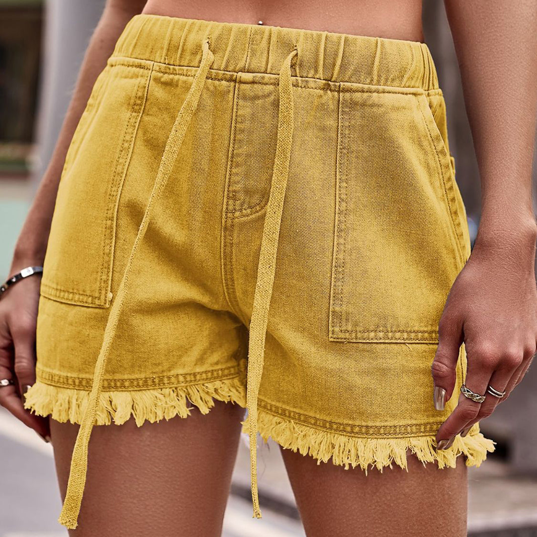 Modieuze denim shorts - Ida