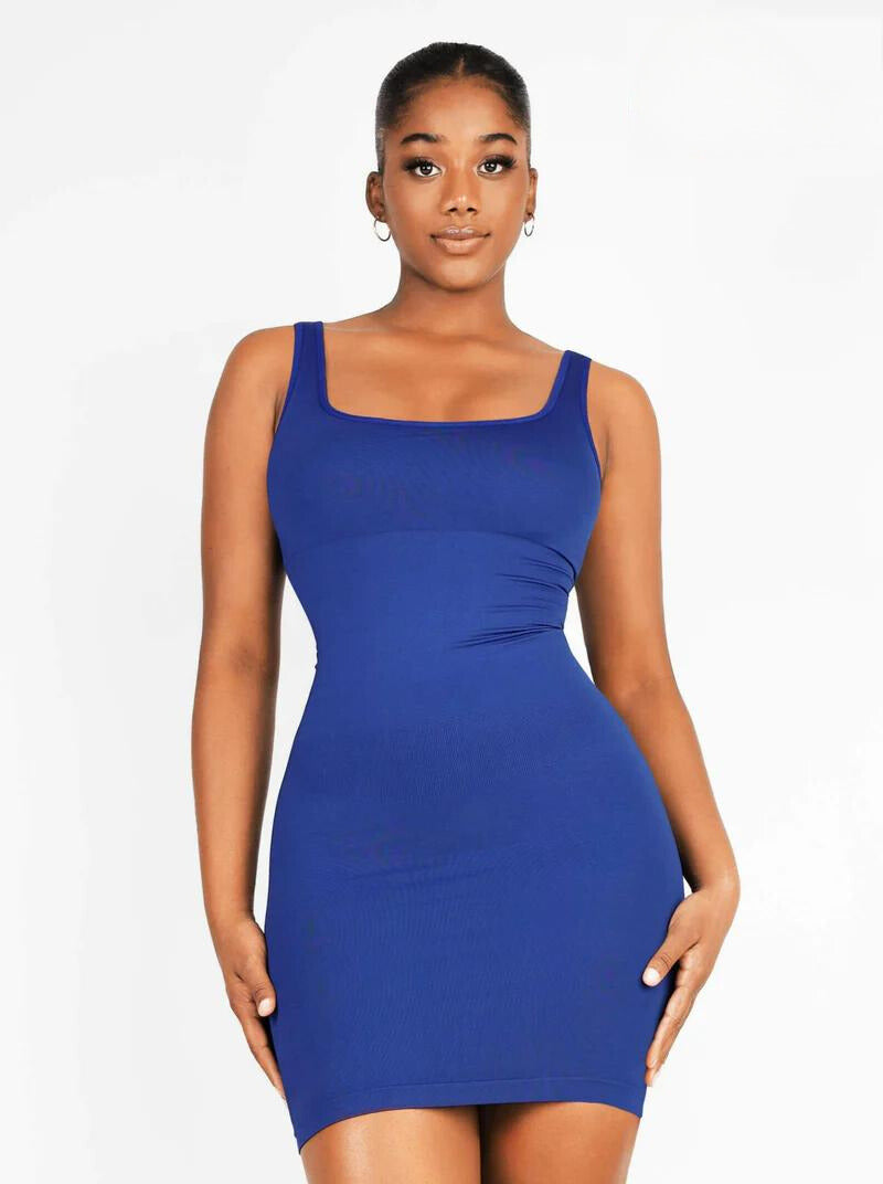 Sculpt™ | Shaper Mini Dress with Square Neckline