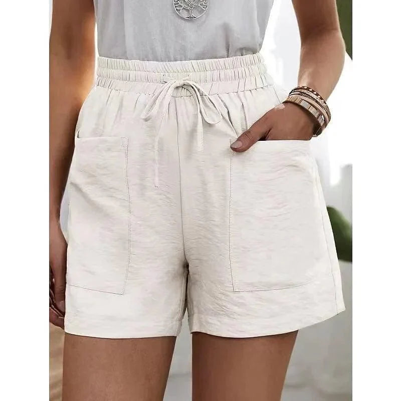 DELPHINE™ | HOGE TAILLE SHORT MET ELASTIEK