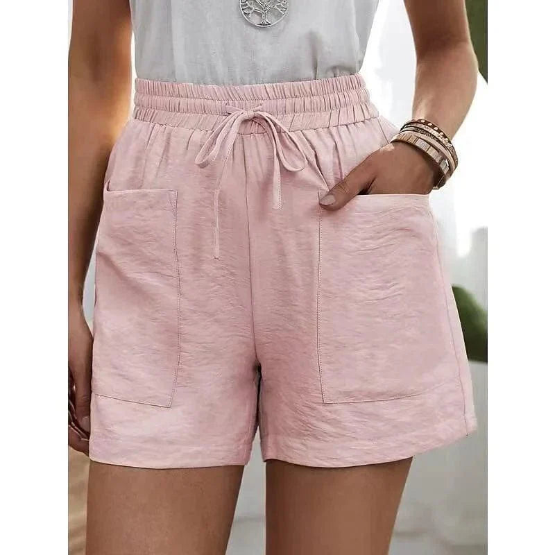 DELPHINE™ | HOGE TAILLE SHORT MET ELASTIEK