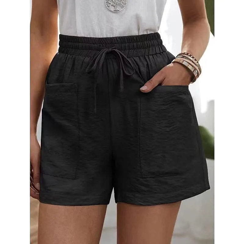 DELPHINE™ | HOGE TAILLE SHORT MET ELASTIEK