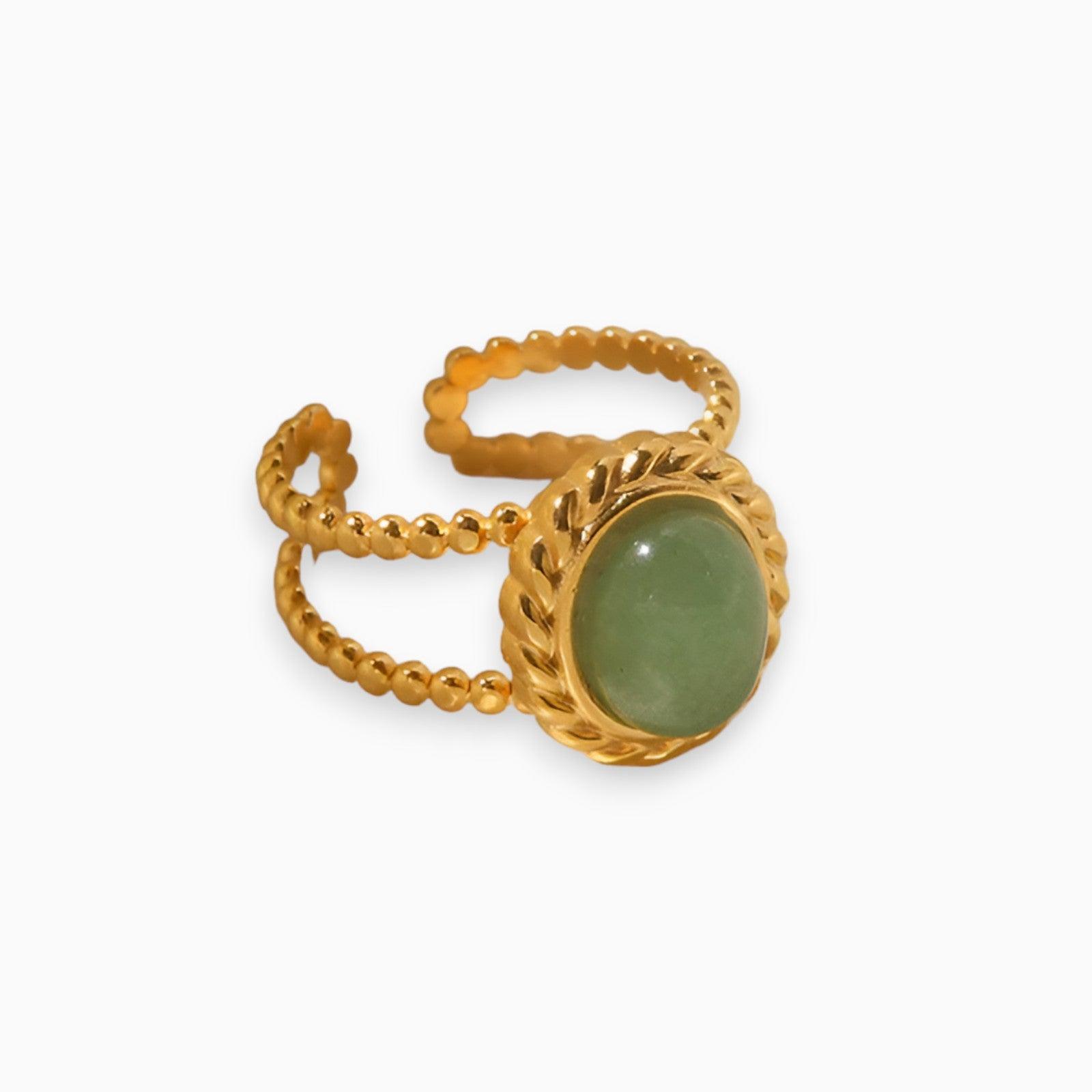 Jade Oase Gouden Ring