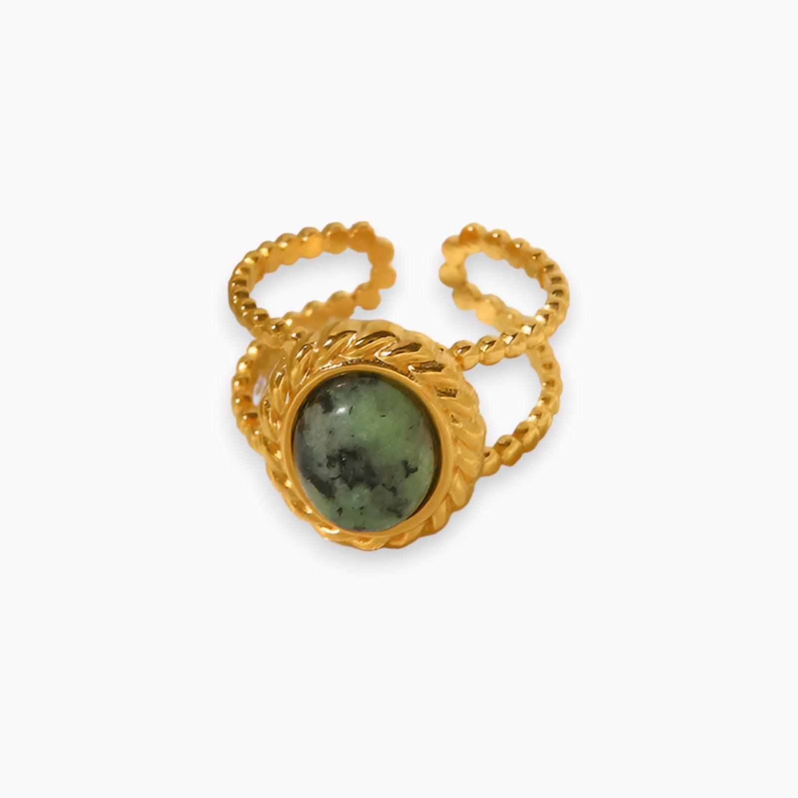 Jade Oase Gouden Ring